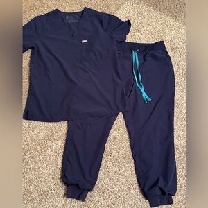 Women’s technical flex figs scrubs. Navy